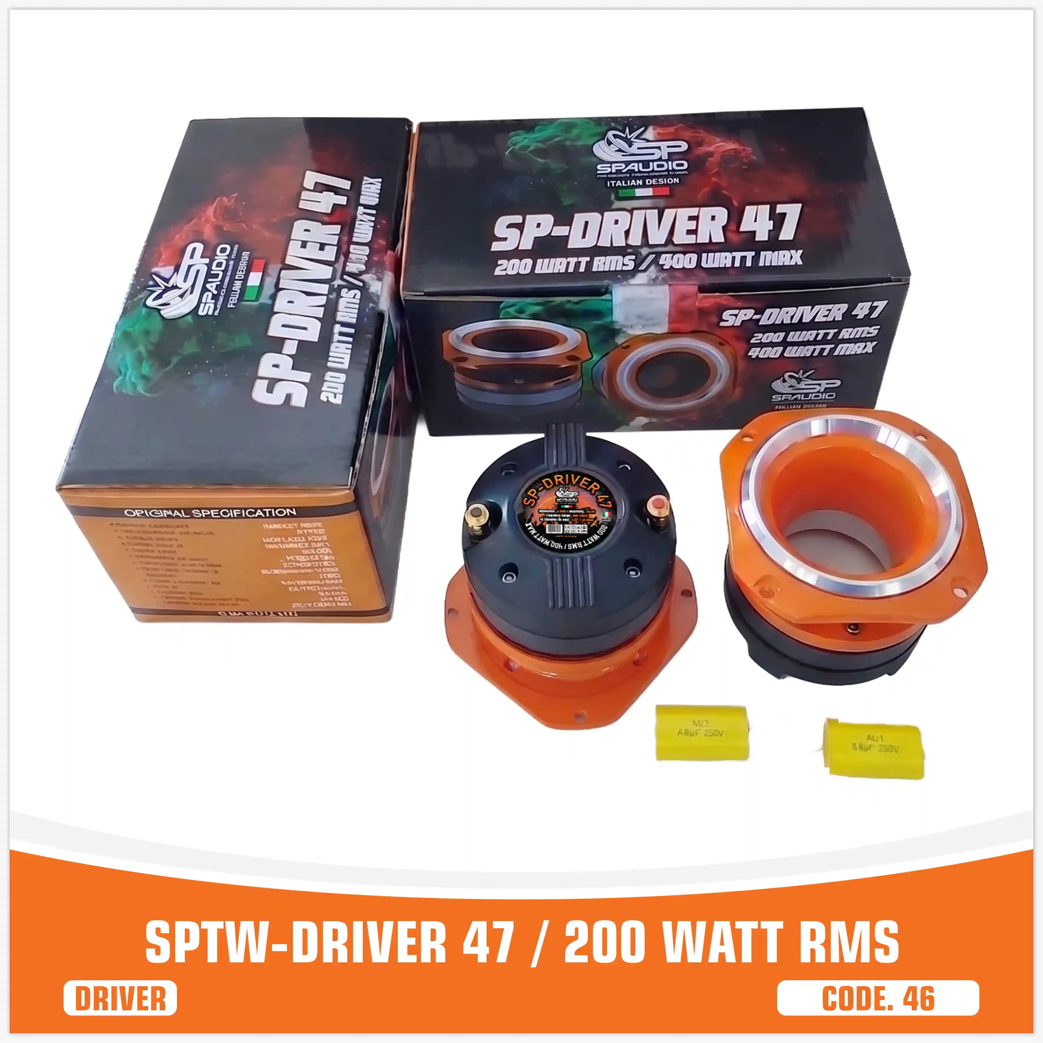 SP DRIVER 47 COMPLETE DRIVER WITH HORN 200W RMS (PAIR PRICE)