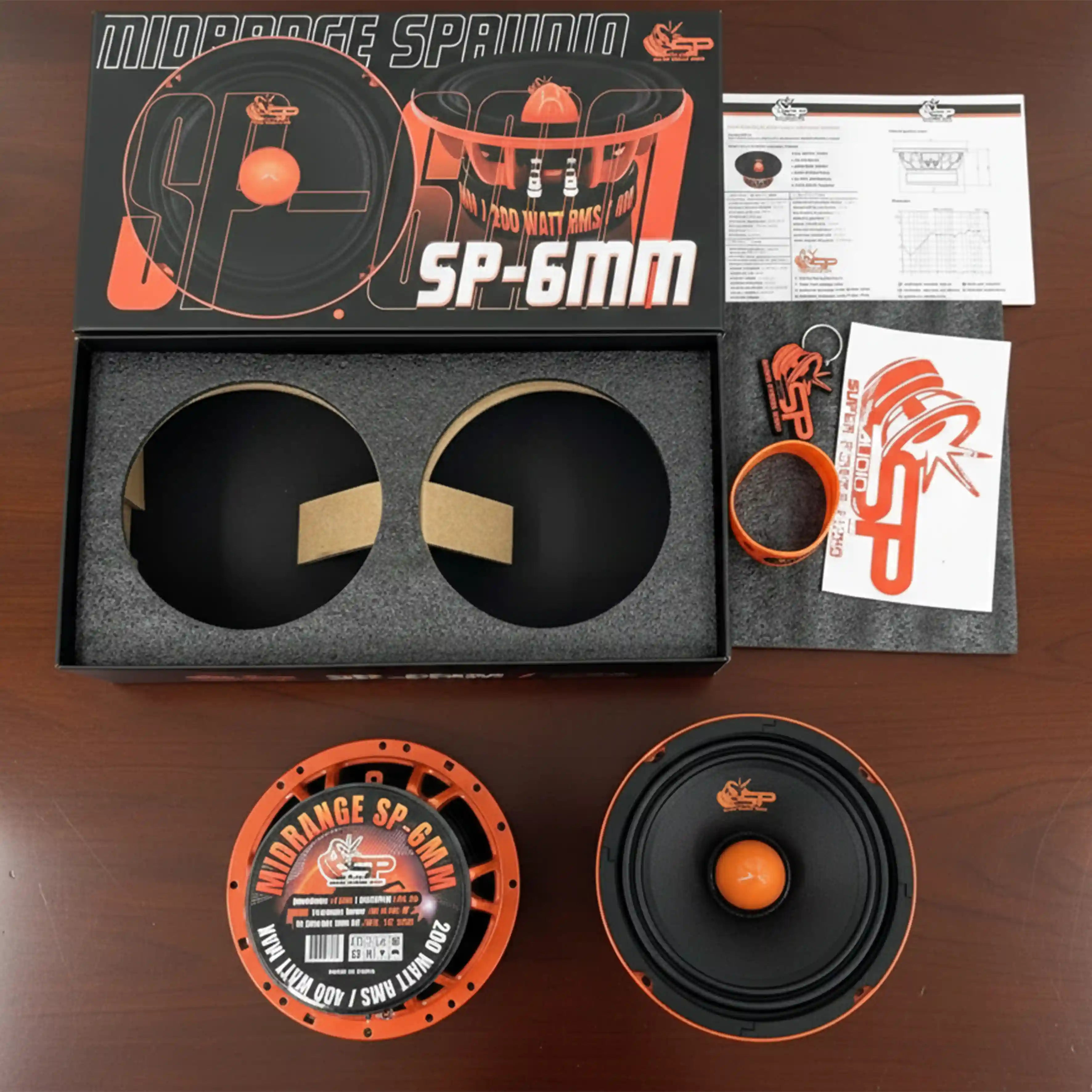 SP 6MM MEDIO RANGO EXTREMO 6,5"/16,5CM 200W RMS (PRECIO POR PAR)