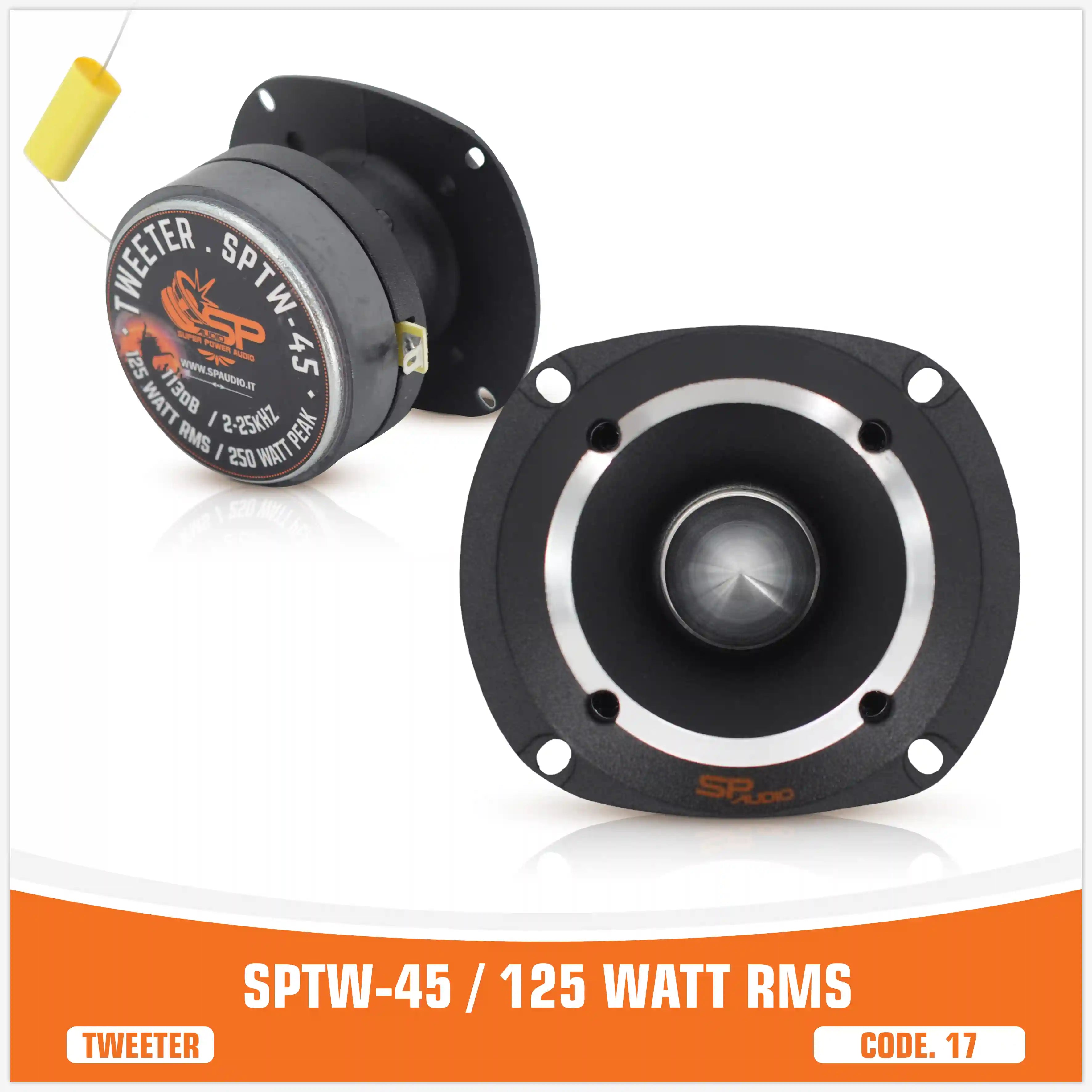 SP TW 45 BULLET TWEETER 125W RMS (UNIT PRICE)