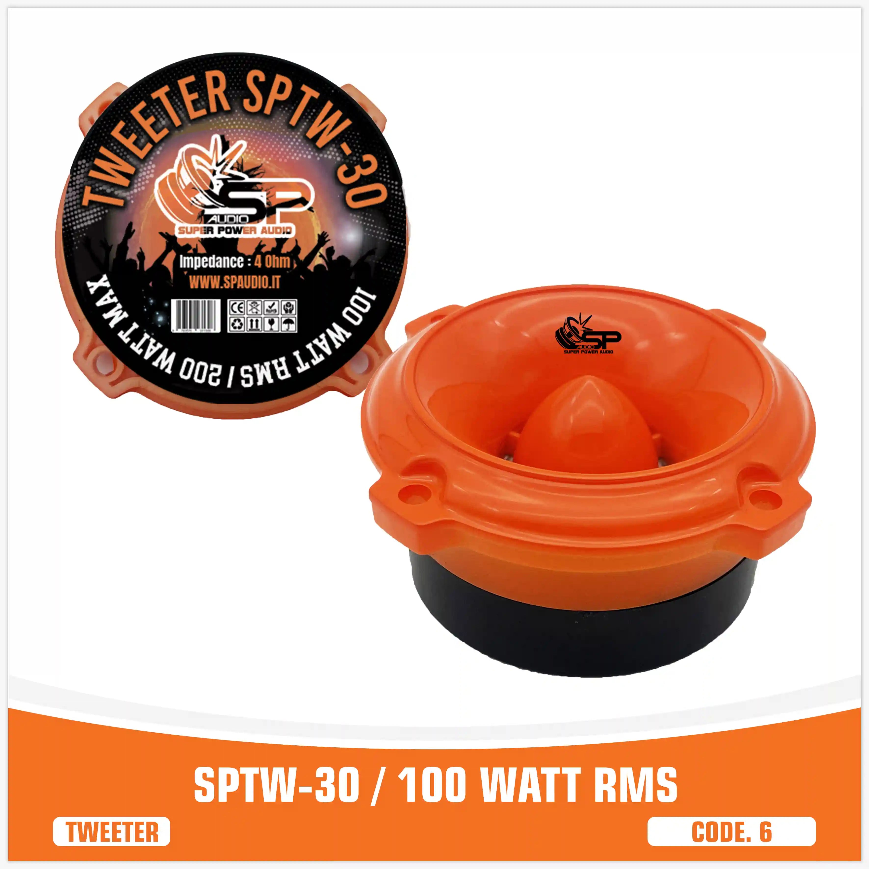 SP TW 30 BULLET TWEETER 100W RMS (PAIR PRICE)
