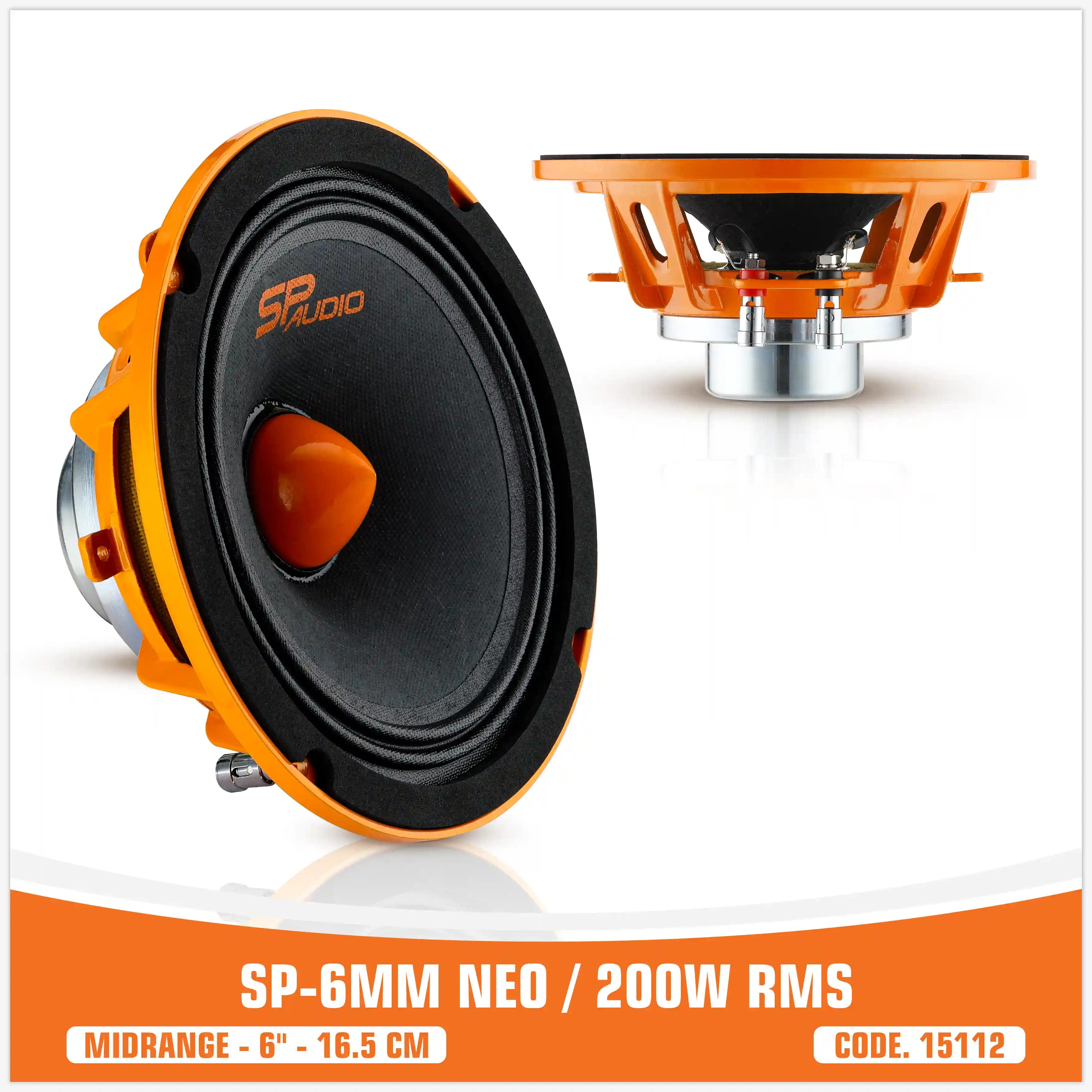 SP 6MM NEO MIDRANGE EXTREME 6,5"/16,5CM NEO MAGNET 200W RMS (UNIT PRICE)