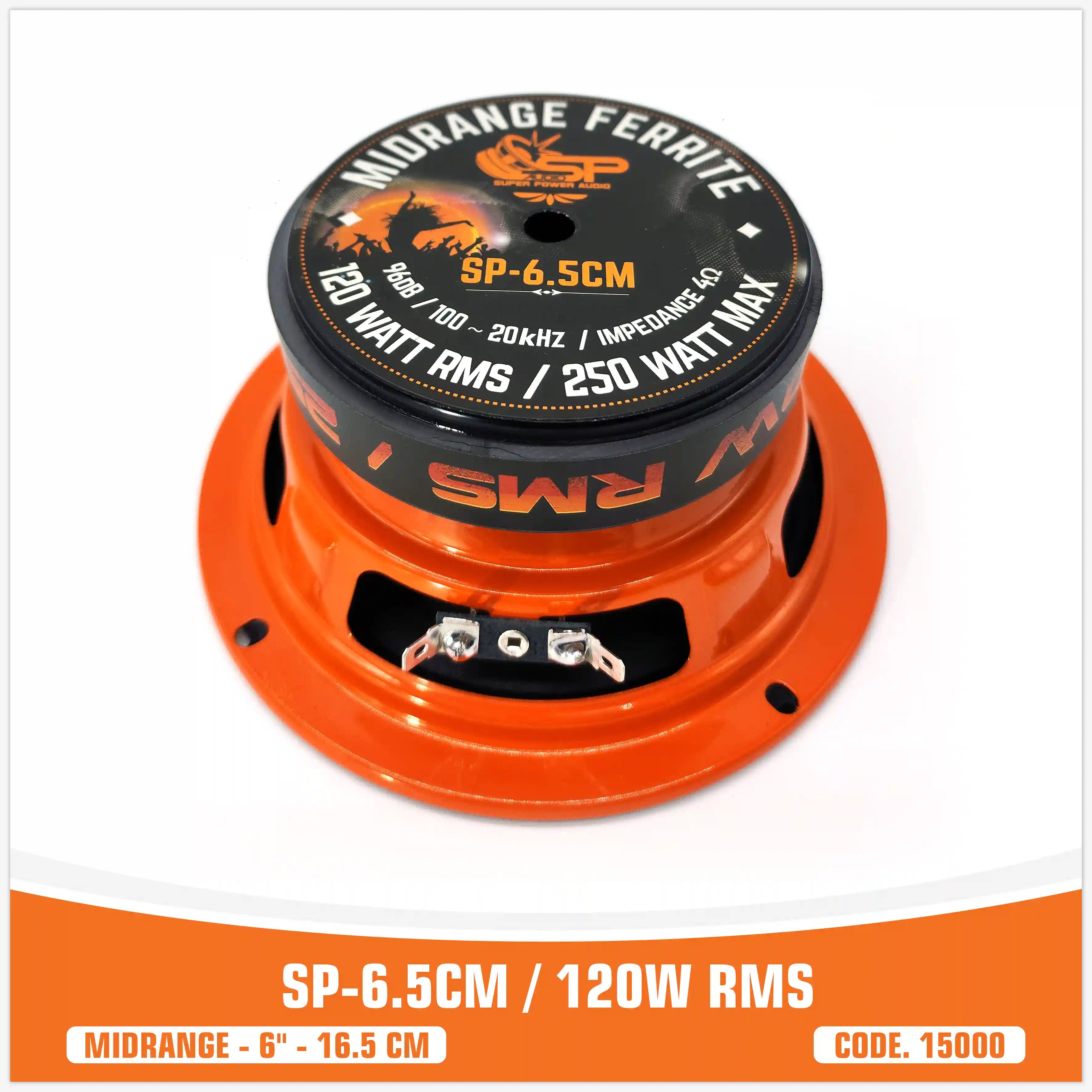 SP 6.5CM MIDRANGE BEST SELLER 6,5"/16,5CM 120W RMS (PAIR PRICE)