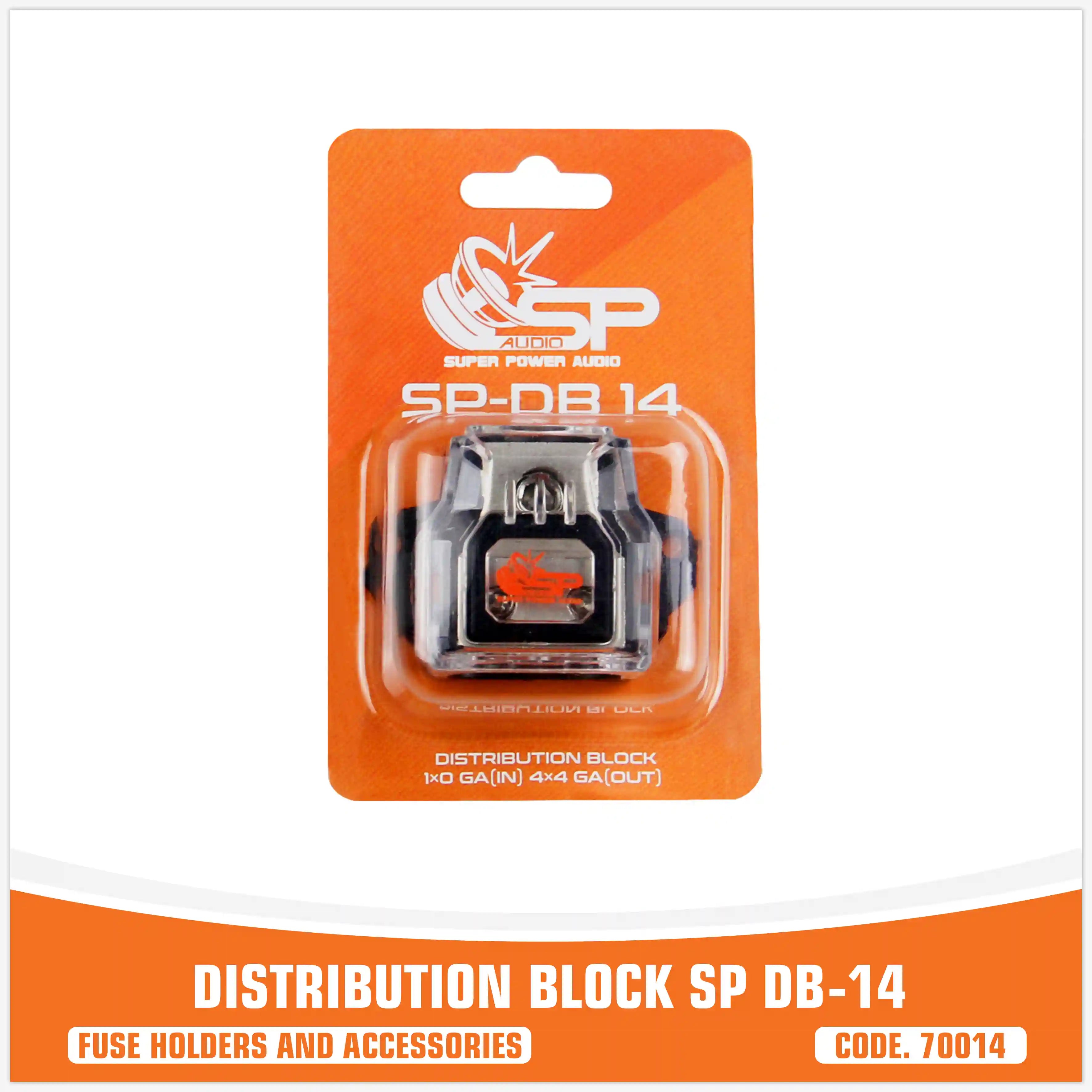 SP DB 14 DISTRIBUTION BLOCK 1x0GA IN 4x4GA