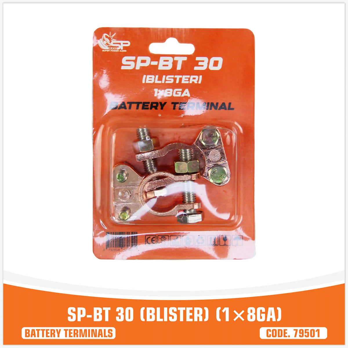 SP-BT 30 borne de batería para car audio, en blíster – SP Audio – vista 3