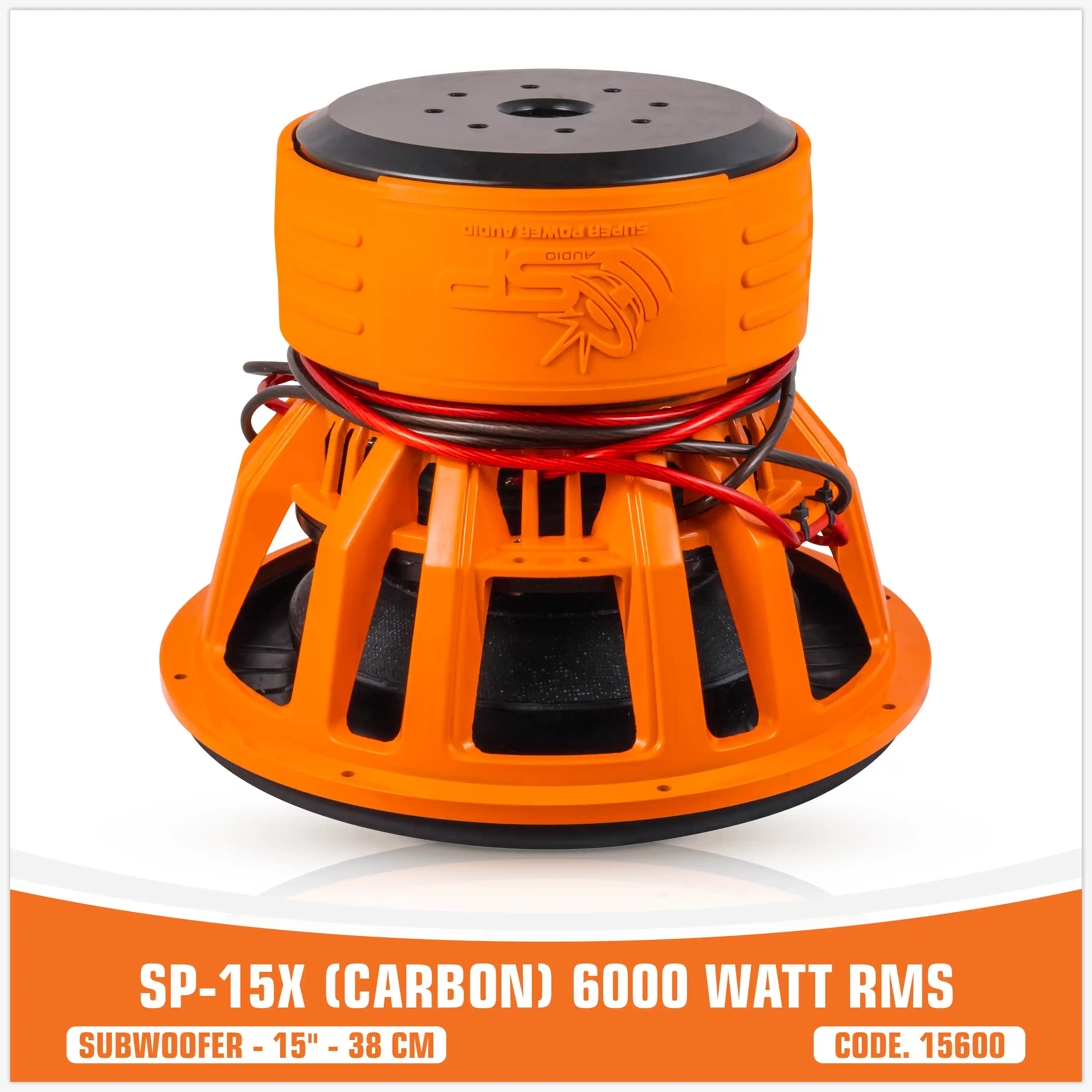 SP 15X CARBON FIBERS SUBWOOFER 15"/38CM 6000W RMS (UNIT PRICE)