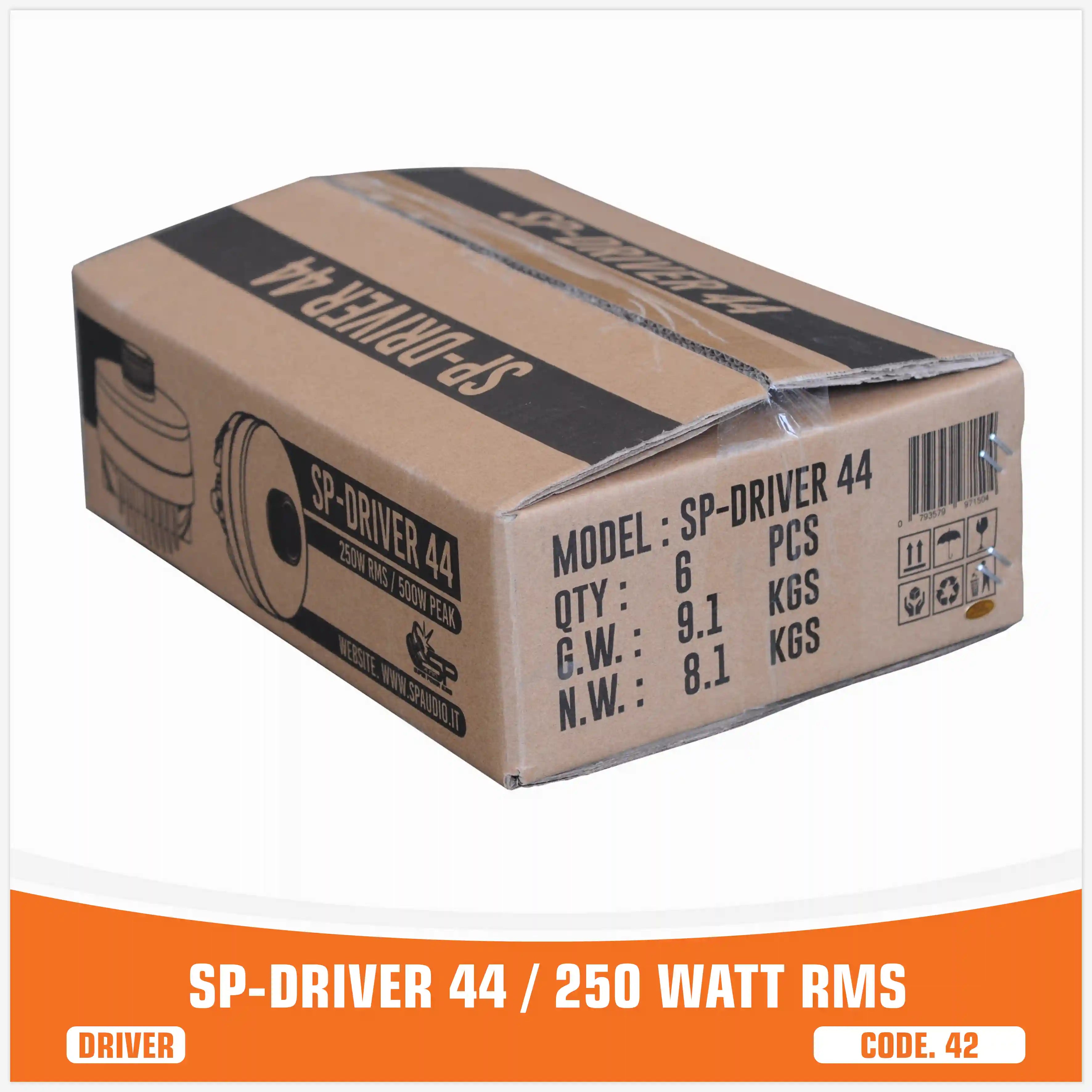 SP DRIVER 44 DRIVER WITHOUT HORN 250W RMS (UNIT PRICE)