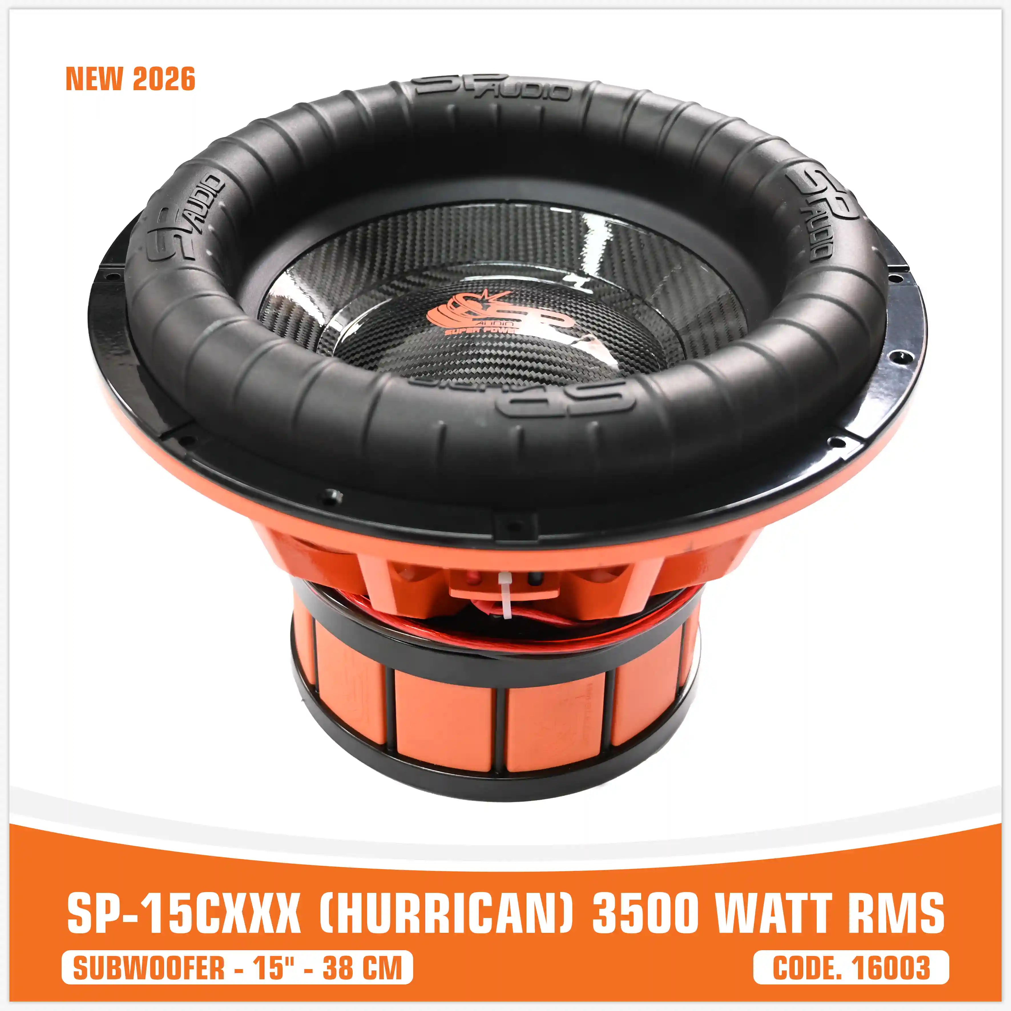 SP 15CXXX SUBWOOFER 15"/38CM BIG SORROUND 3500W RMS - NEW 2026 (UNIT PRICE)