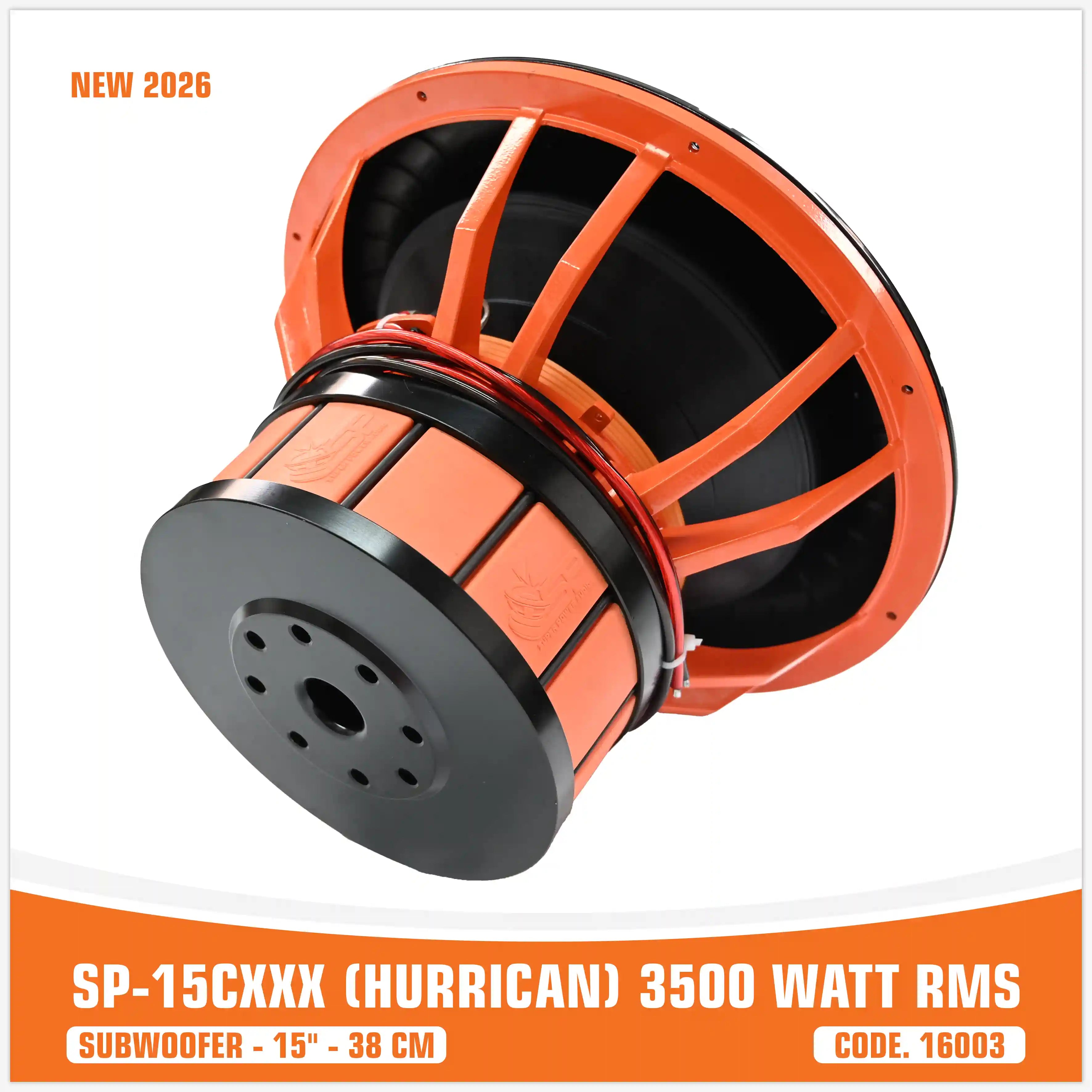 SP 15CXXX SUBWOOFER 15"/38CM BIG SORROUND 3500W RMS - NEW 2026 (UNIT PRICE)