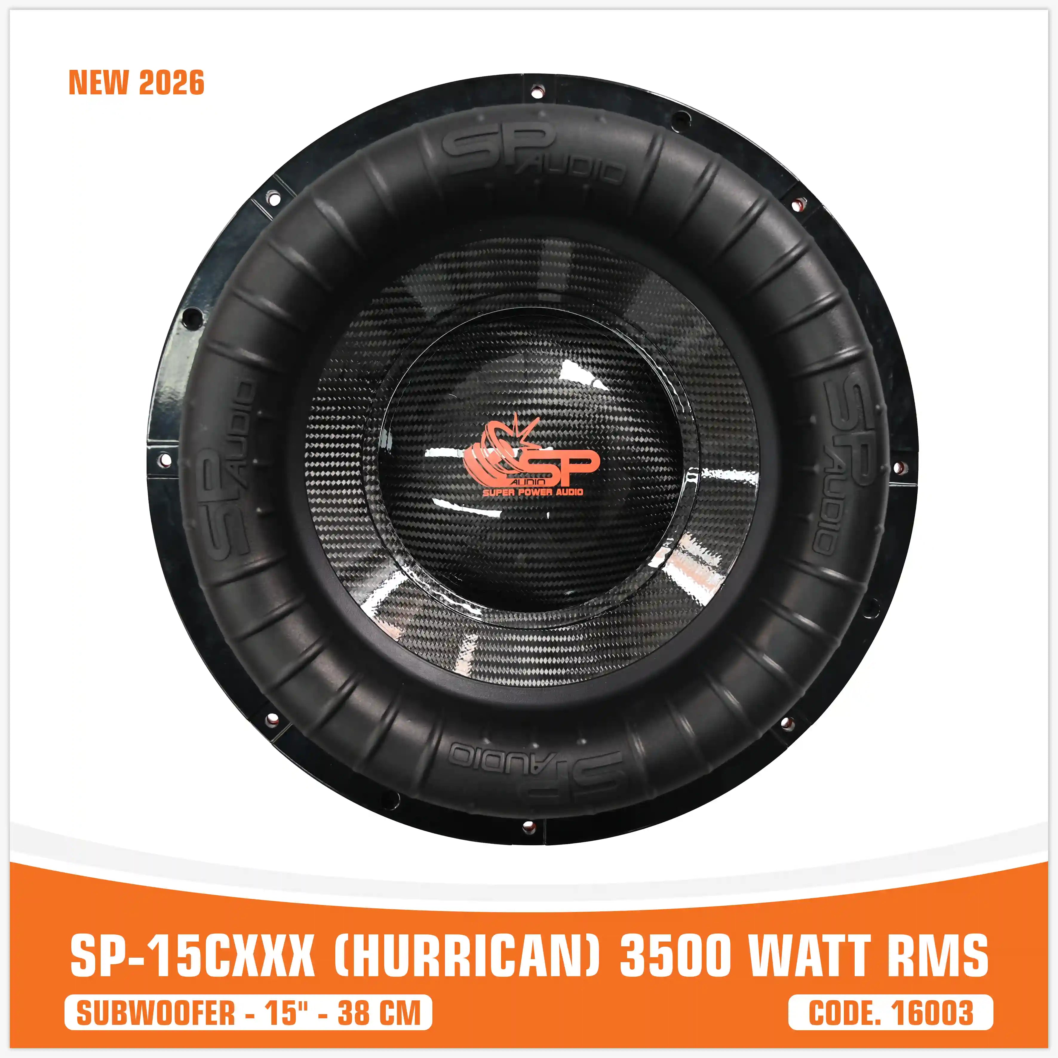 SP 15CXXX SUBWOOFER 15"/38CM BIG SORROUND 3500W RMS - NEW 2026 (UNIT PRICE)