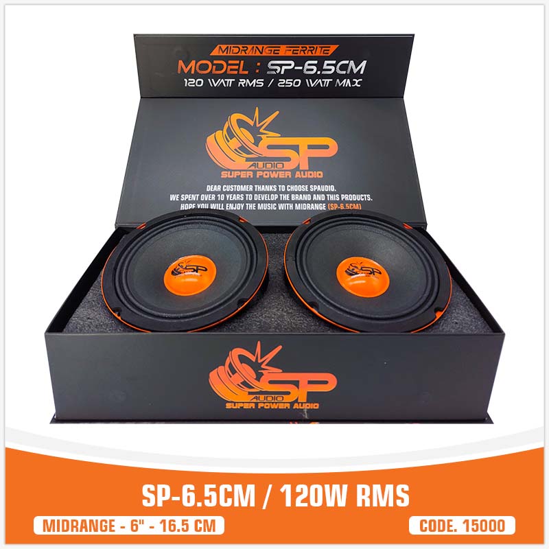 SP 6.5CM MIDRANGE BEST SELLER 6,5"/16,5CM 120W RMS (PAIR PRICE)