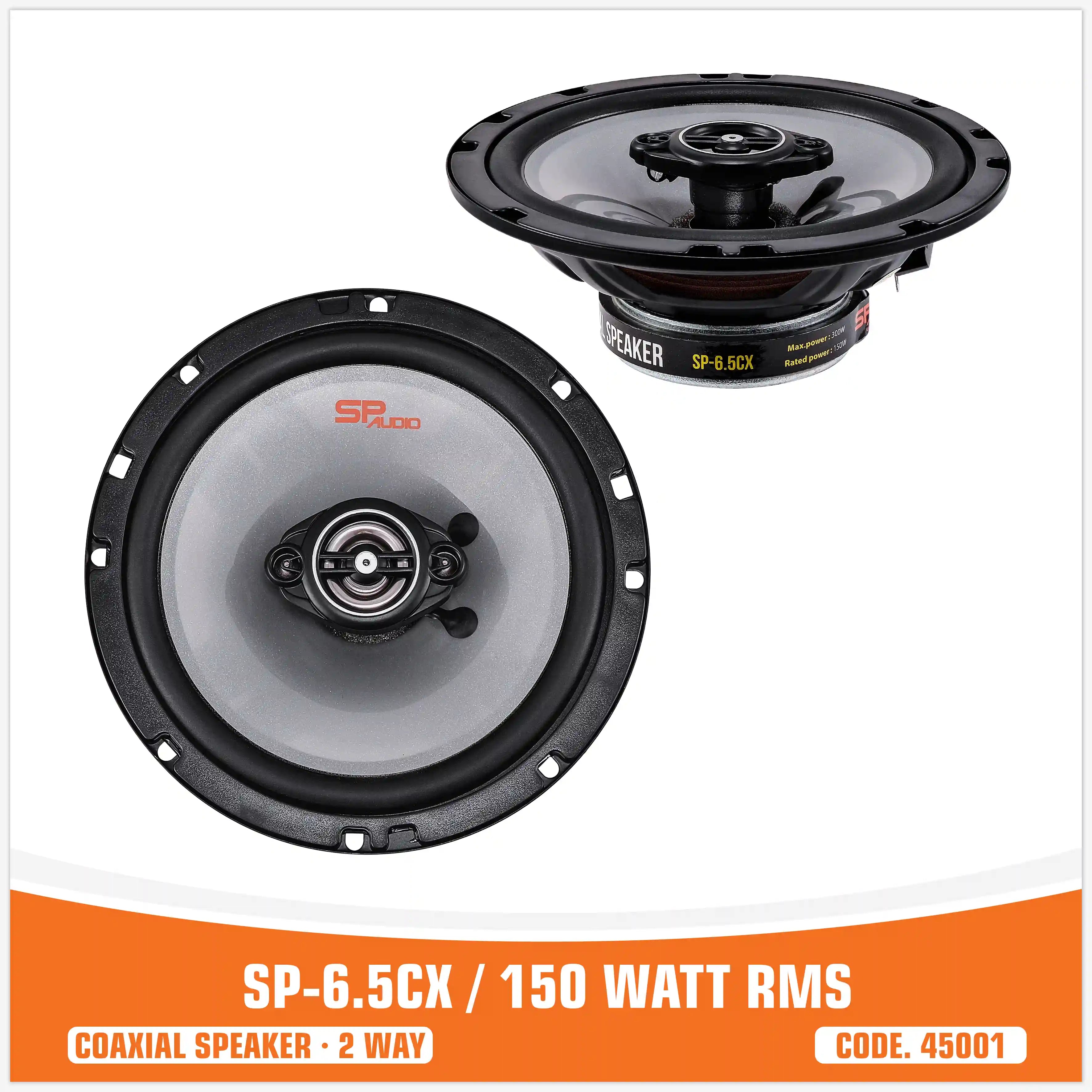 SP 6.5CX COAXIAL SPEAKERS 6.5"/16.5CM 150W RMS (PAIR PRICE)