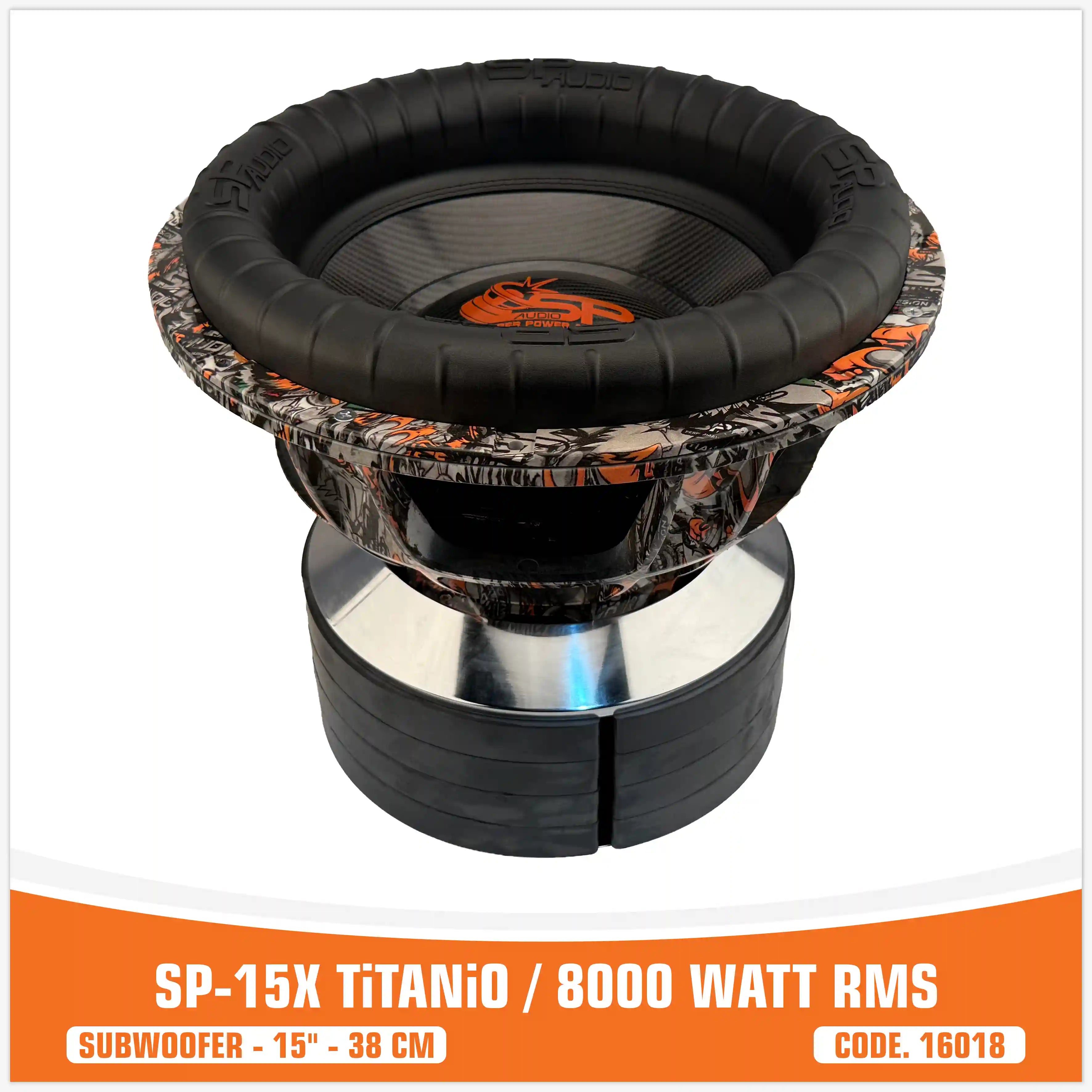 SP-15X TiTANiUM . 8000 WATT RMS (PRICE UNIT)