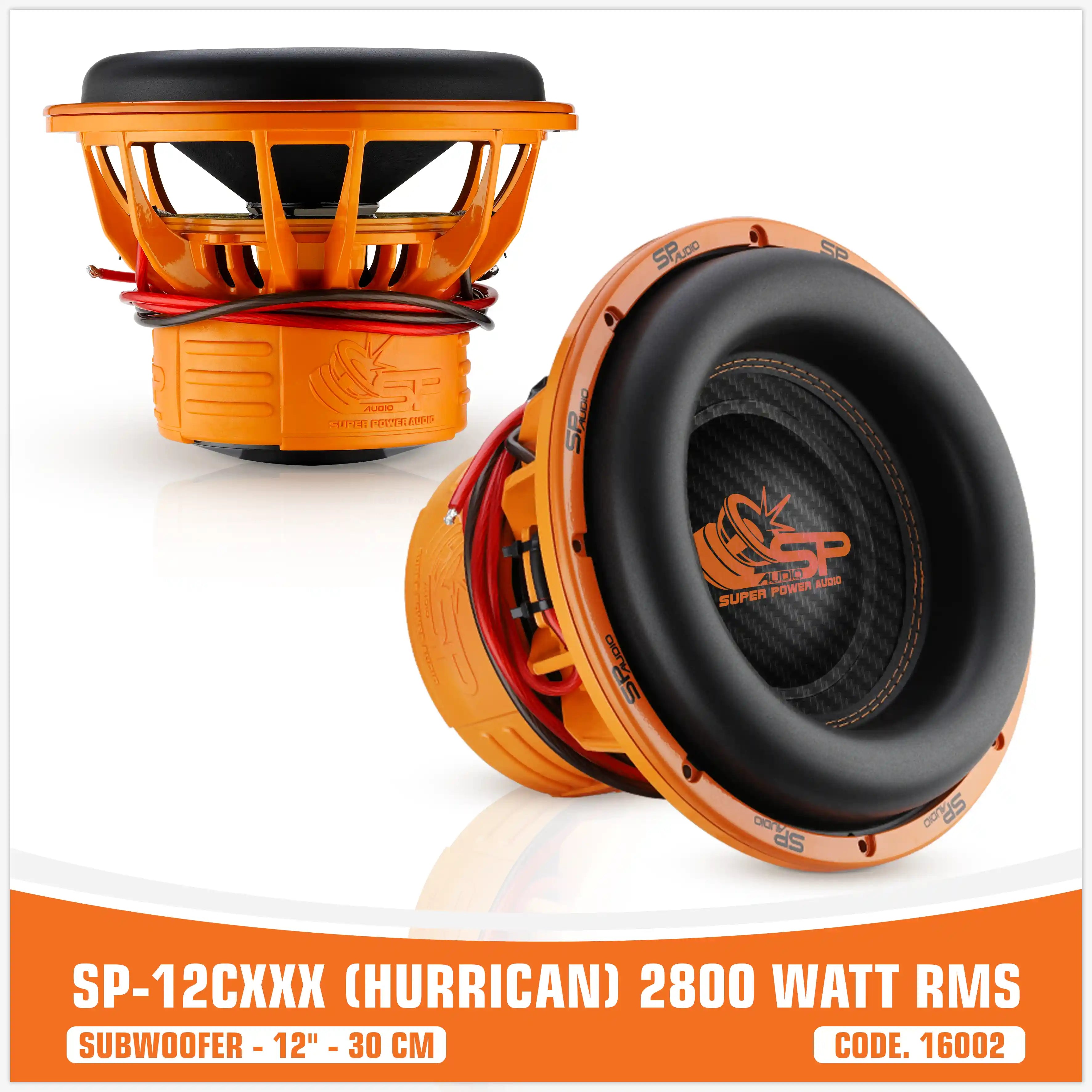 SP 12CXXX SUBWOOFER 12"/30CM 2800W RMS (UNIT PRICE)
