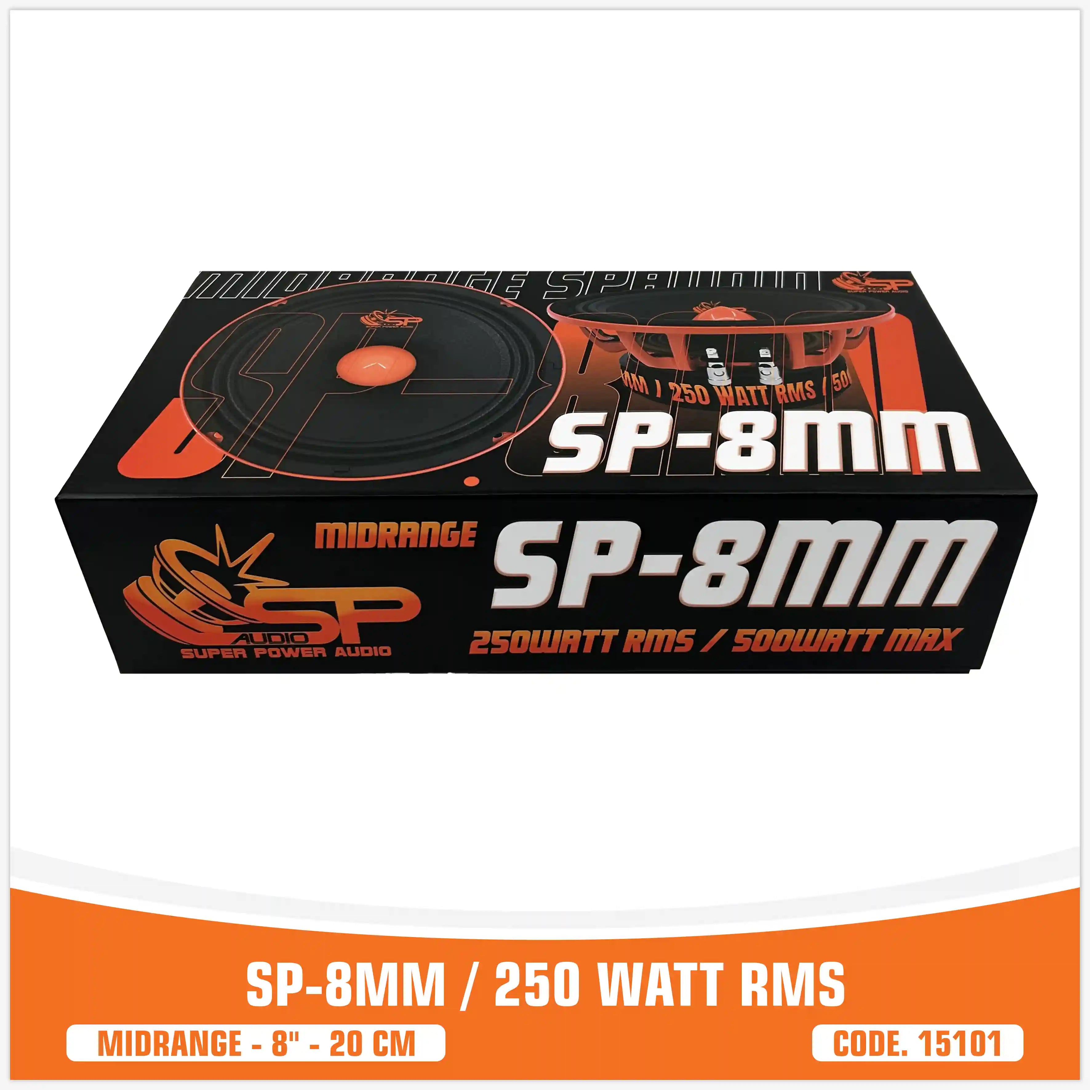 SP 8MM MIDRANGE EXTREME 8"/20CM 250W RMS (PAIR PRICE) NEW MODEL 2025