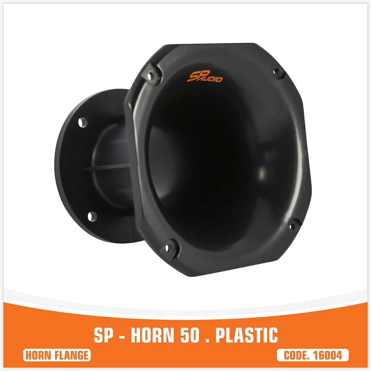 SP-HORN 50 brida de corneta negra de plástico para driver de compresión – SP Audio – vista 3