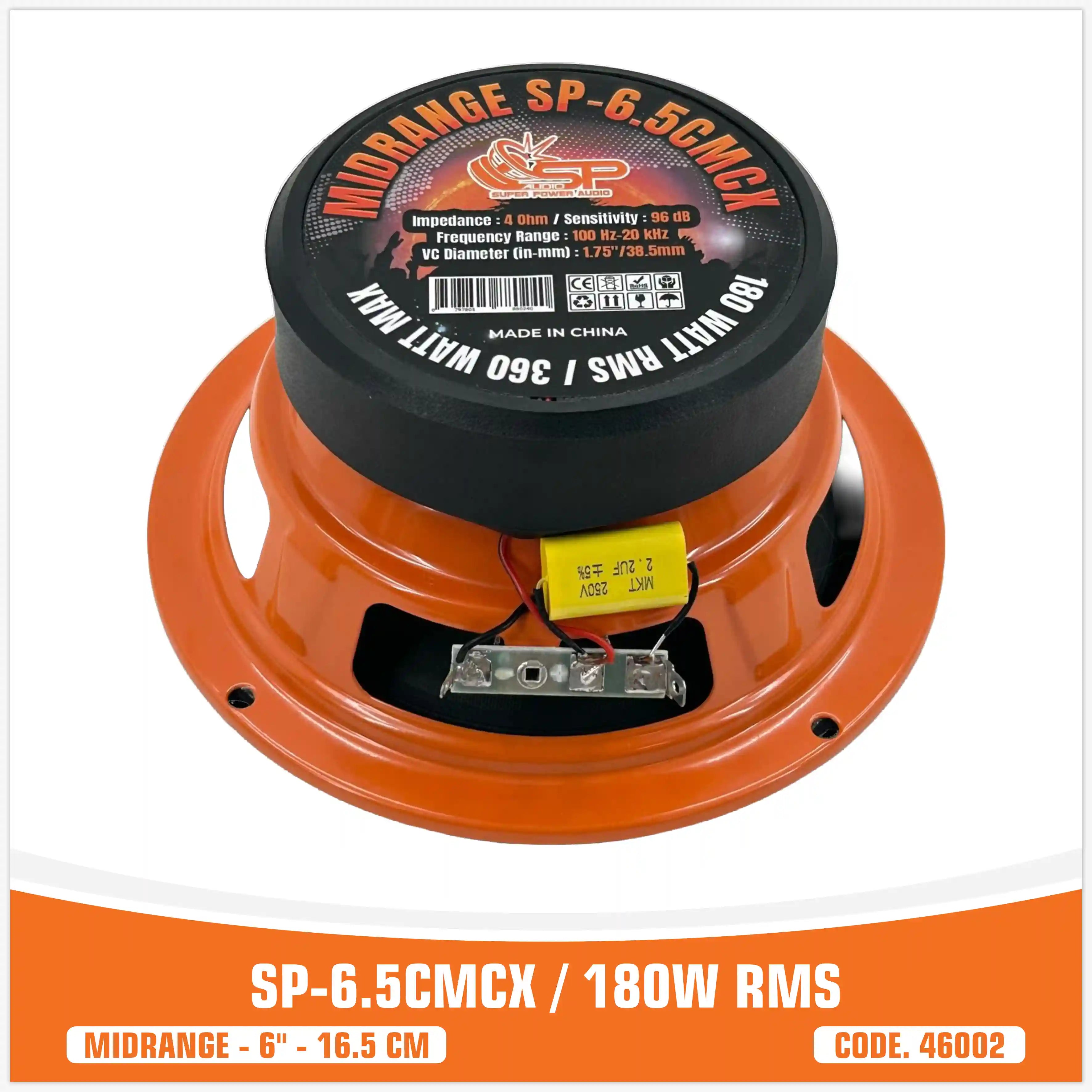 SP 6.5CM CX  MIDRANGE 6.5"/16.5CM 180W RMS (PAIR PRICE)