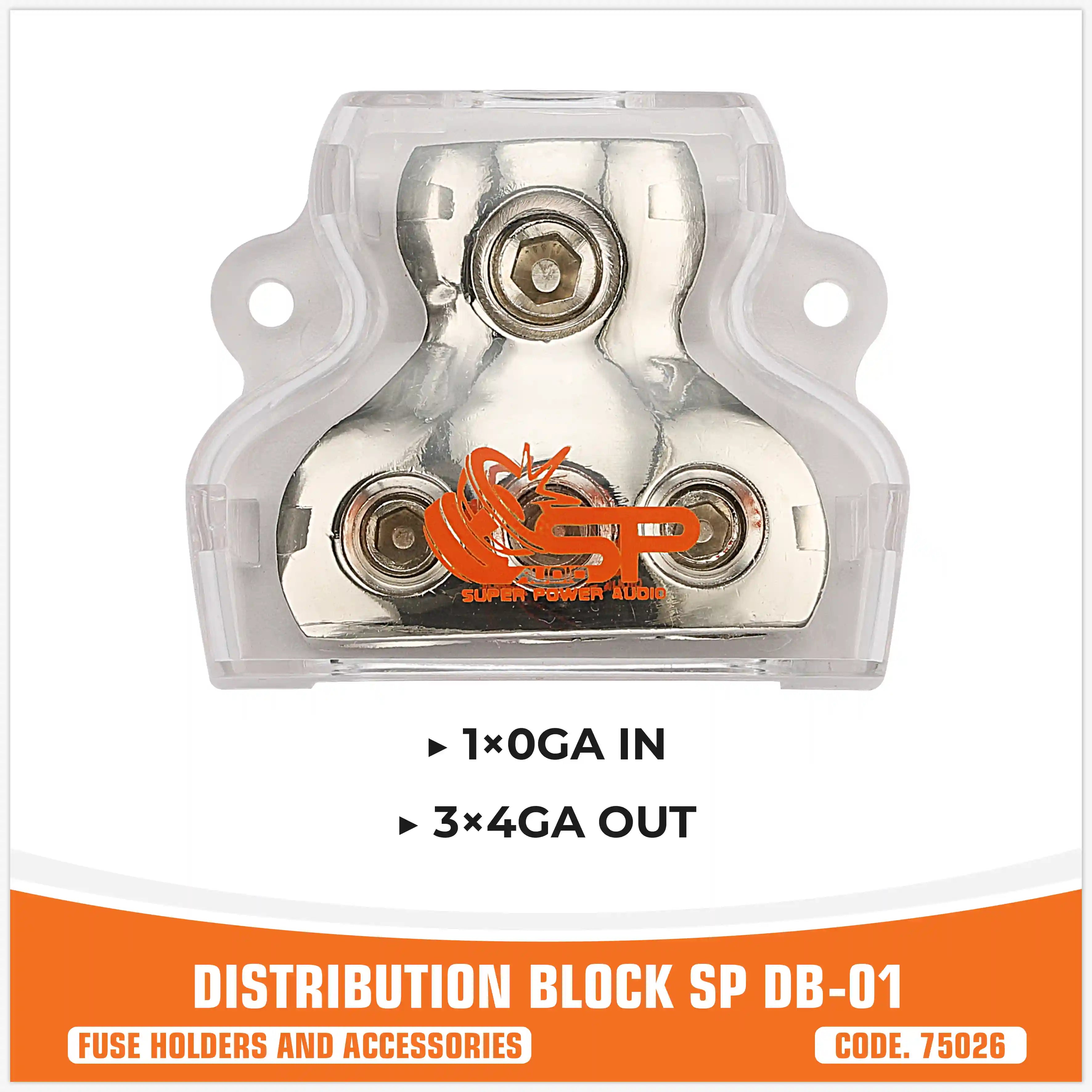 SP DB 01 DISTR BLOCK 1X0GA IN + 3X4GA OUT (UNIT PRICE)