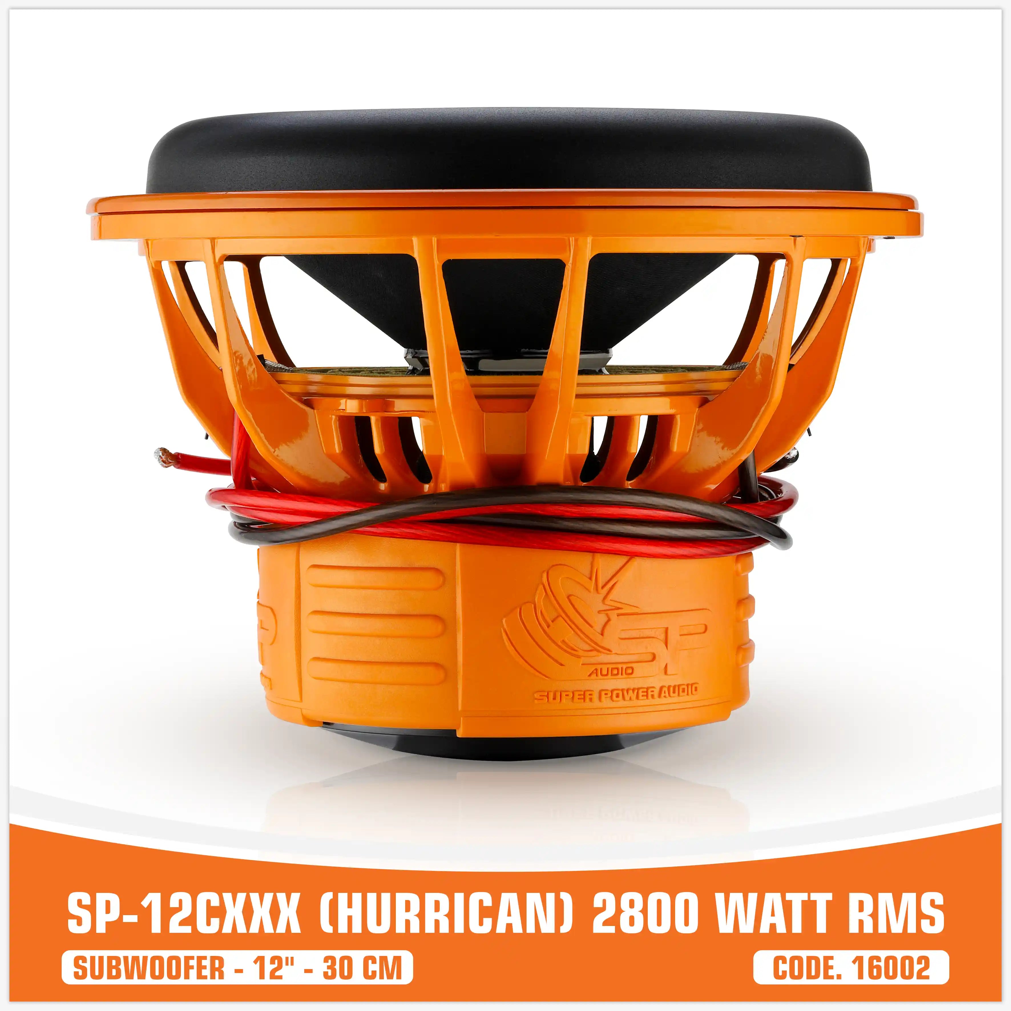 SP 12CXXX SUBWOOFER 12"/30CM 2800W RMS (UNIT PRICE)