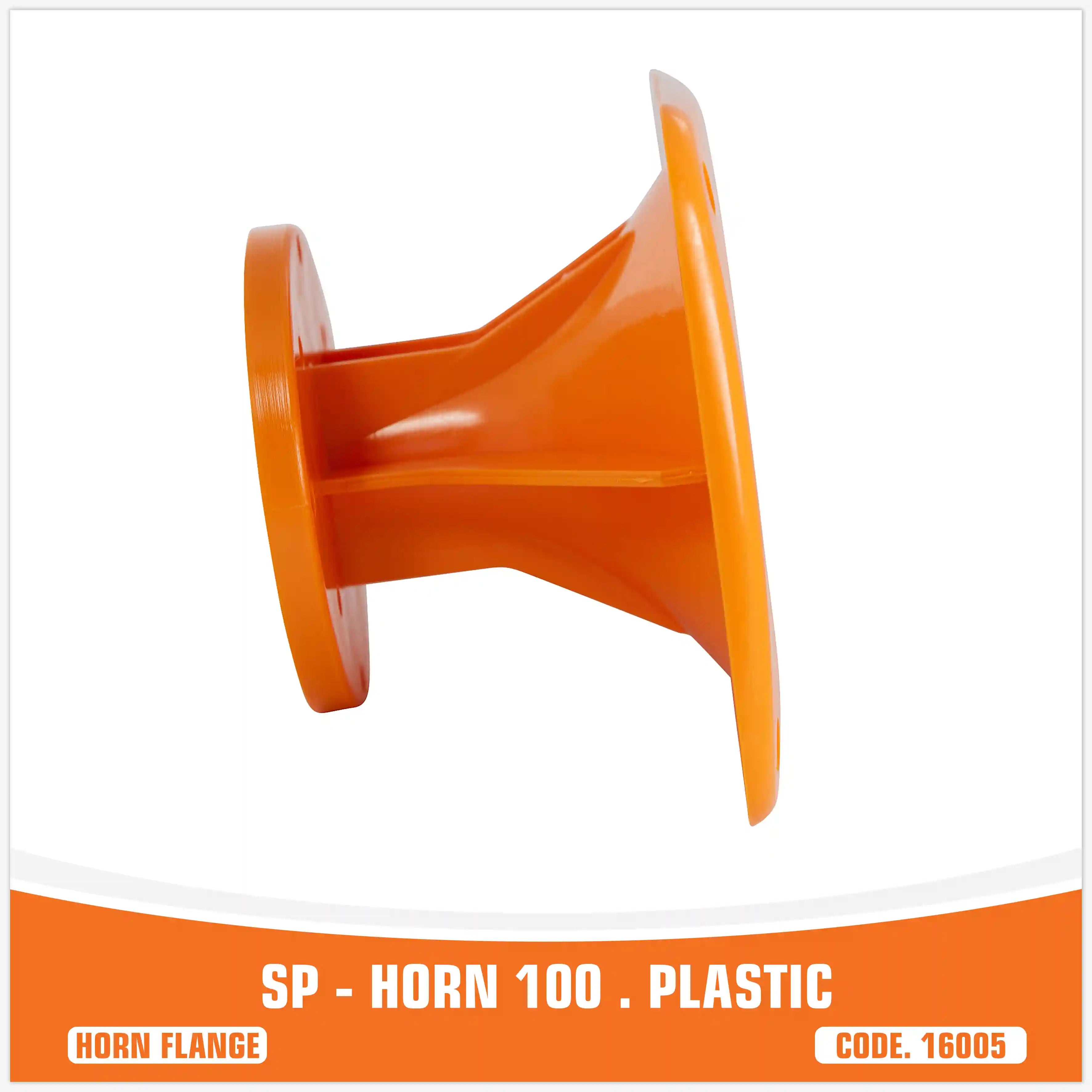 SP-HORN 100 brida de corneta naranja de plástico para driver de compresión – SP Audio – vista 4
