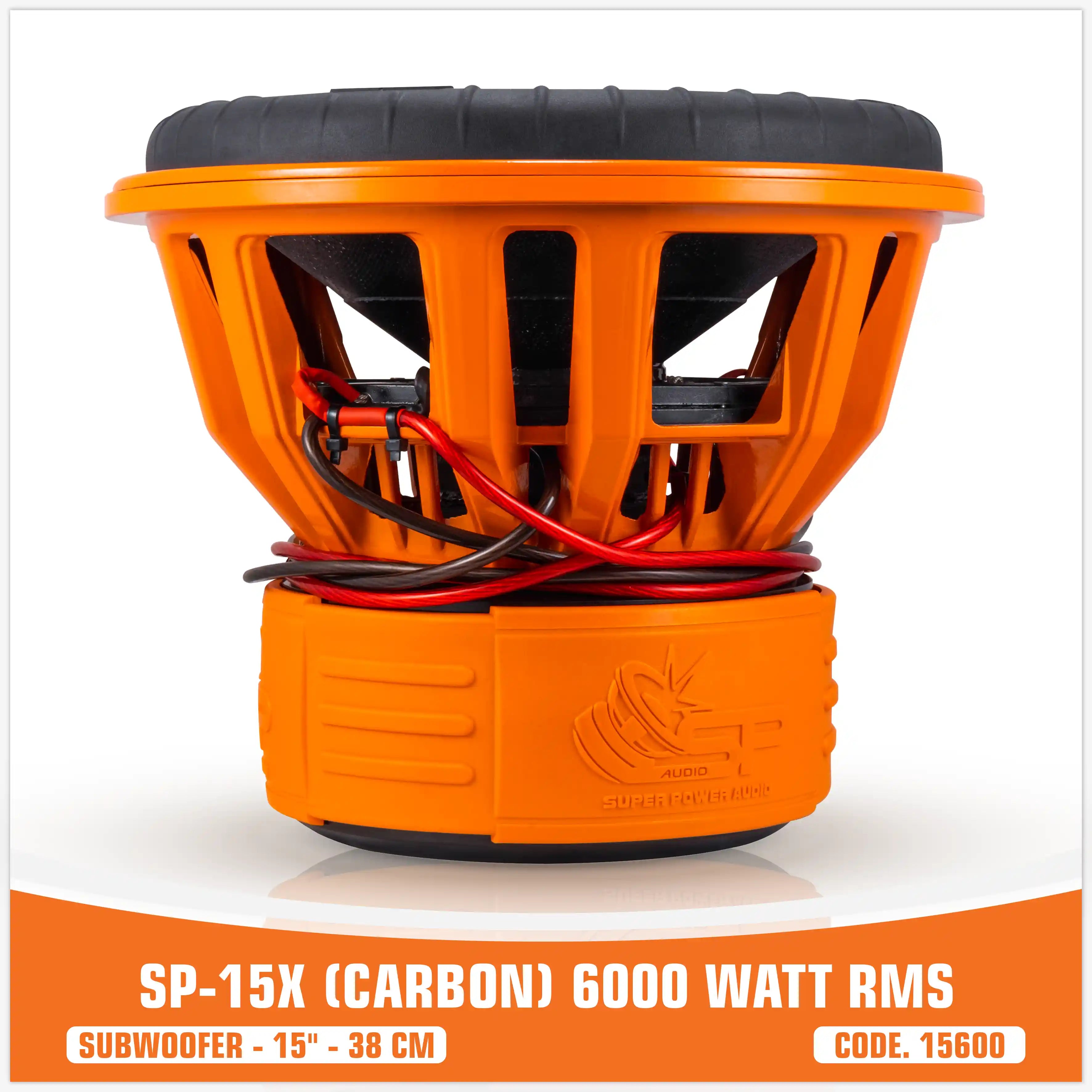 SP 15X CARBON FIBERS SUBWOOFER 15"/38CM 6000W RMS (UNIT PRICE)