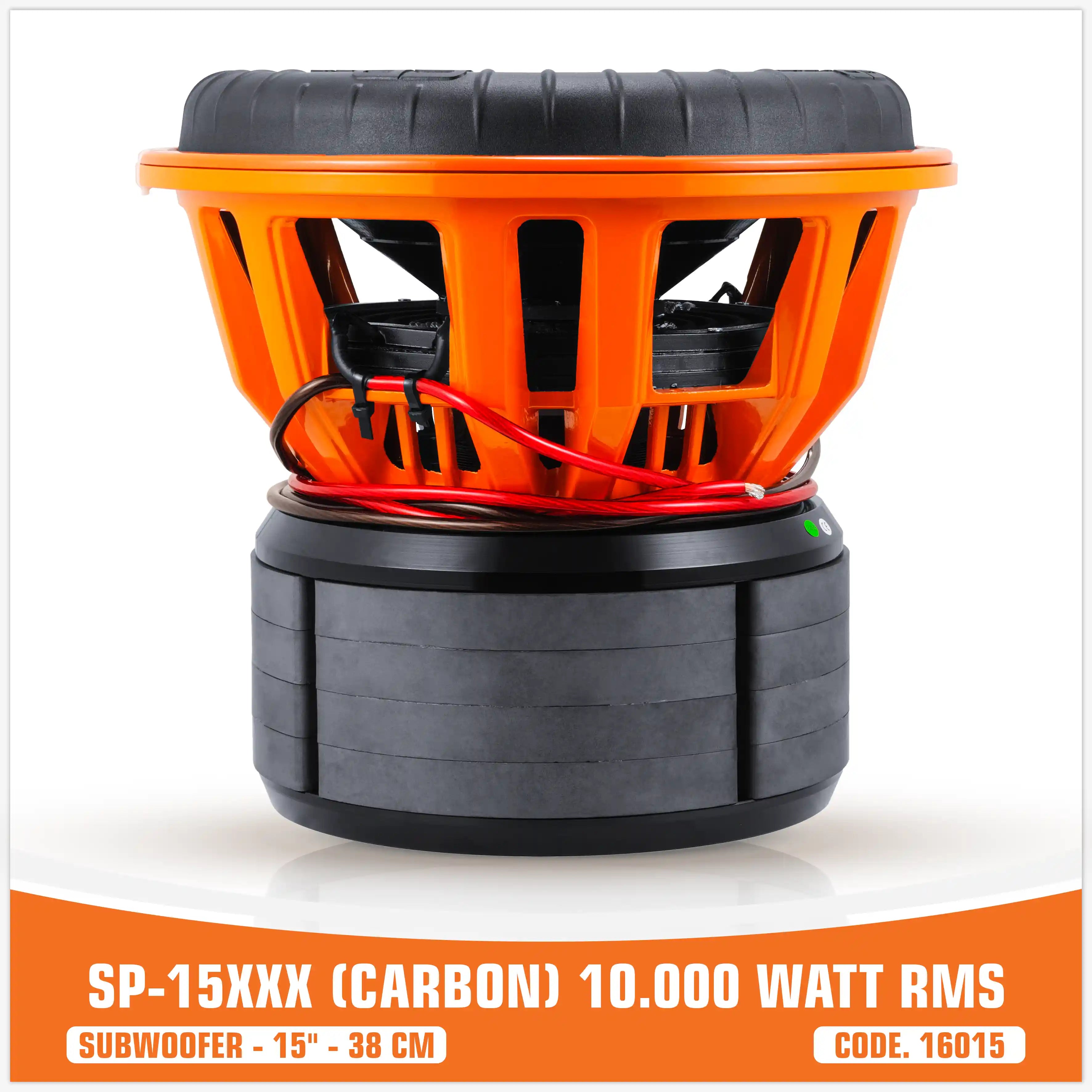 SP 15XXX CARBON FIBERS SUBWOOFER 15"/38CM  10000W RMS (UNIT PRICE)