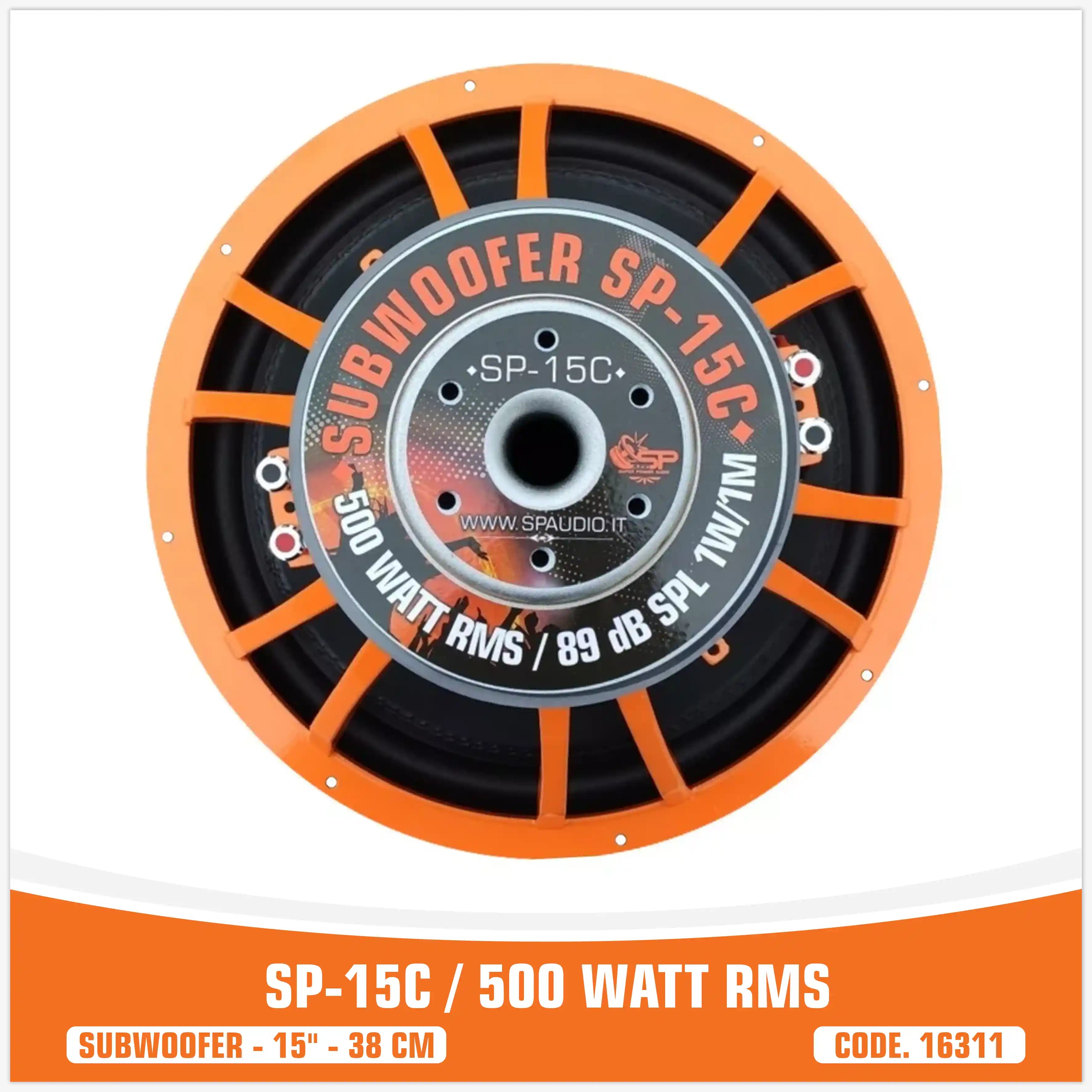 SP 15C SUBWOOFER 15"/38CM 500W RMS (UNIT PRICE)