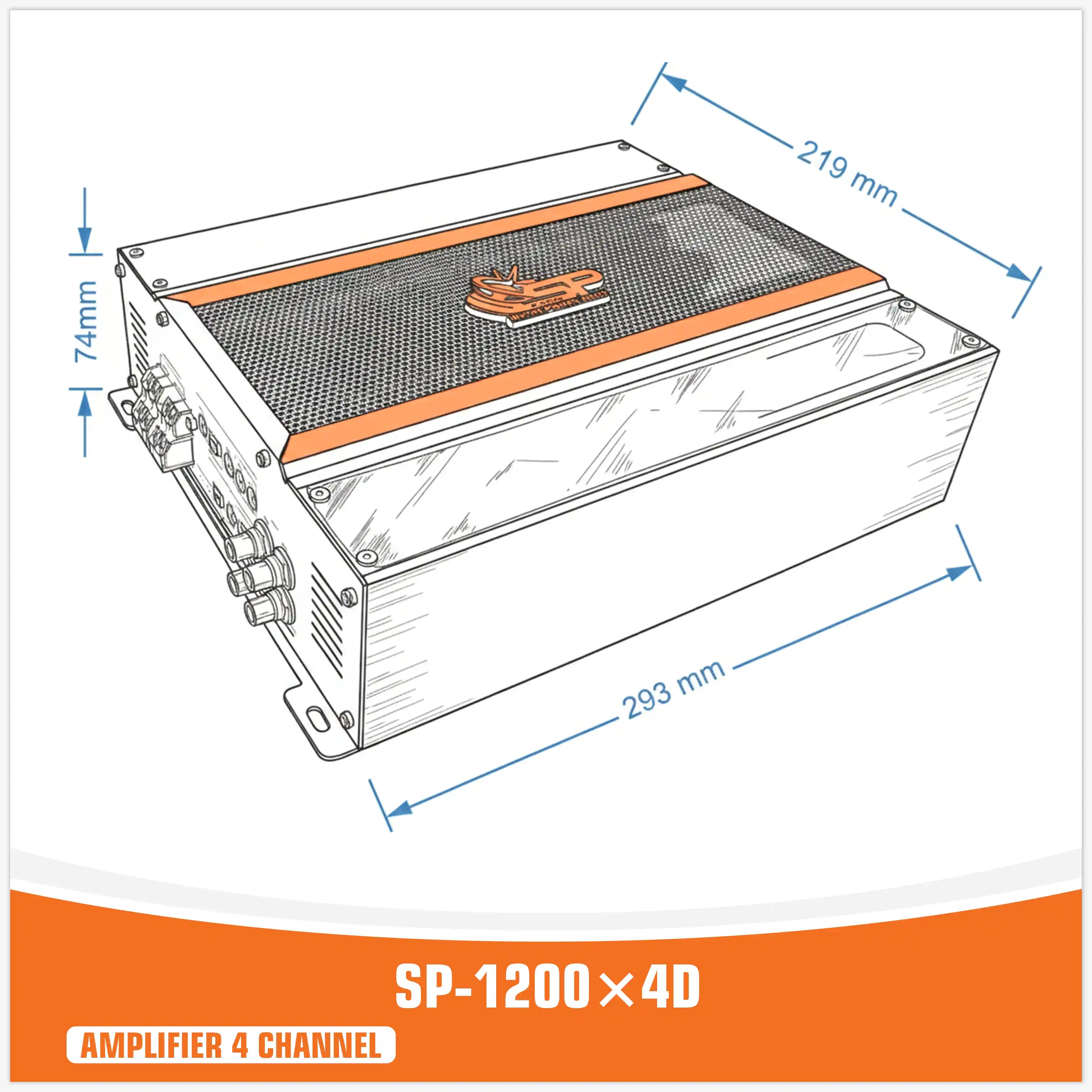 SP-1200.4D - @1 ohm