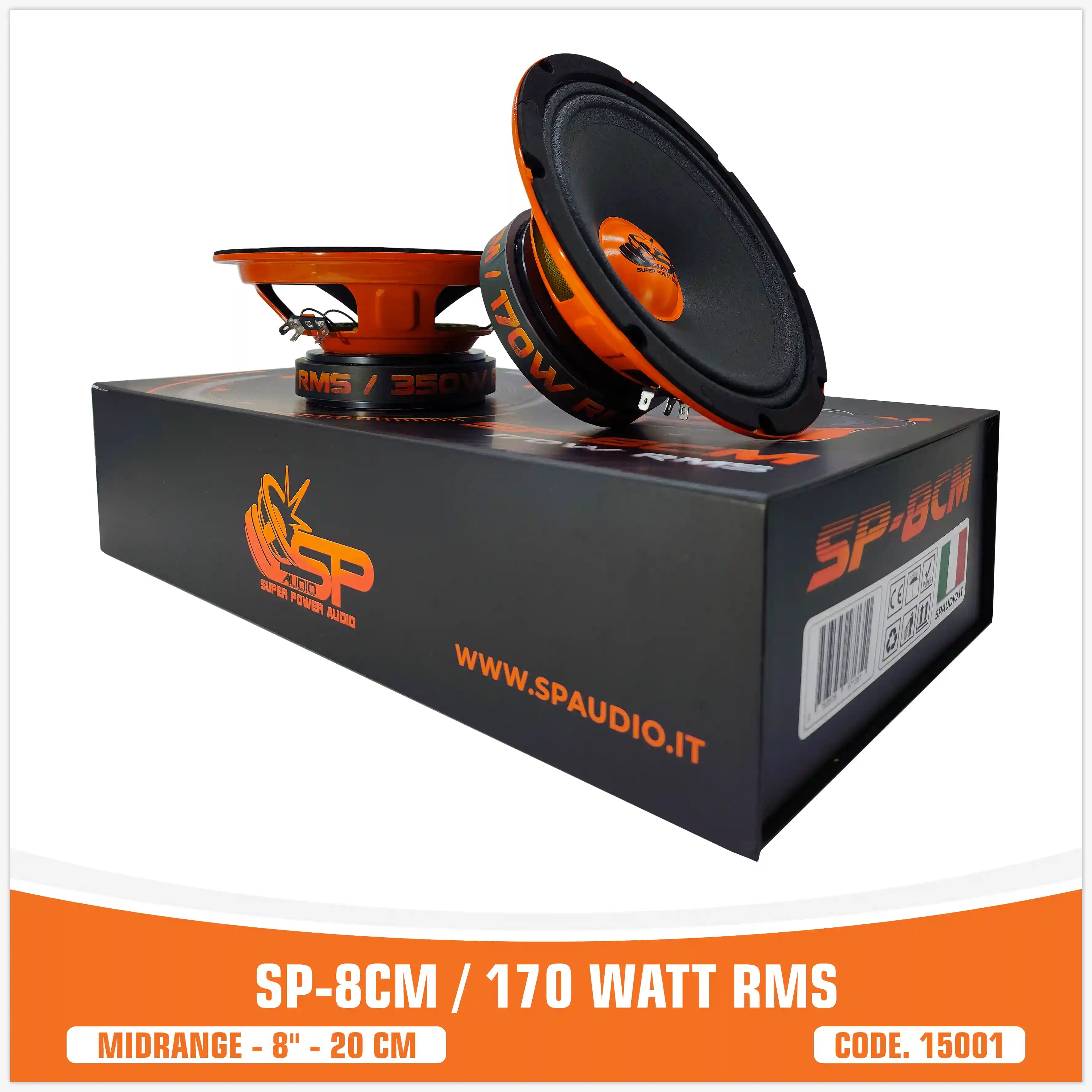 SP 8CM MIDRANGE BEST SELLER 8"/20CM 150W RMS (PAIR PRICE)
