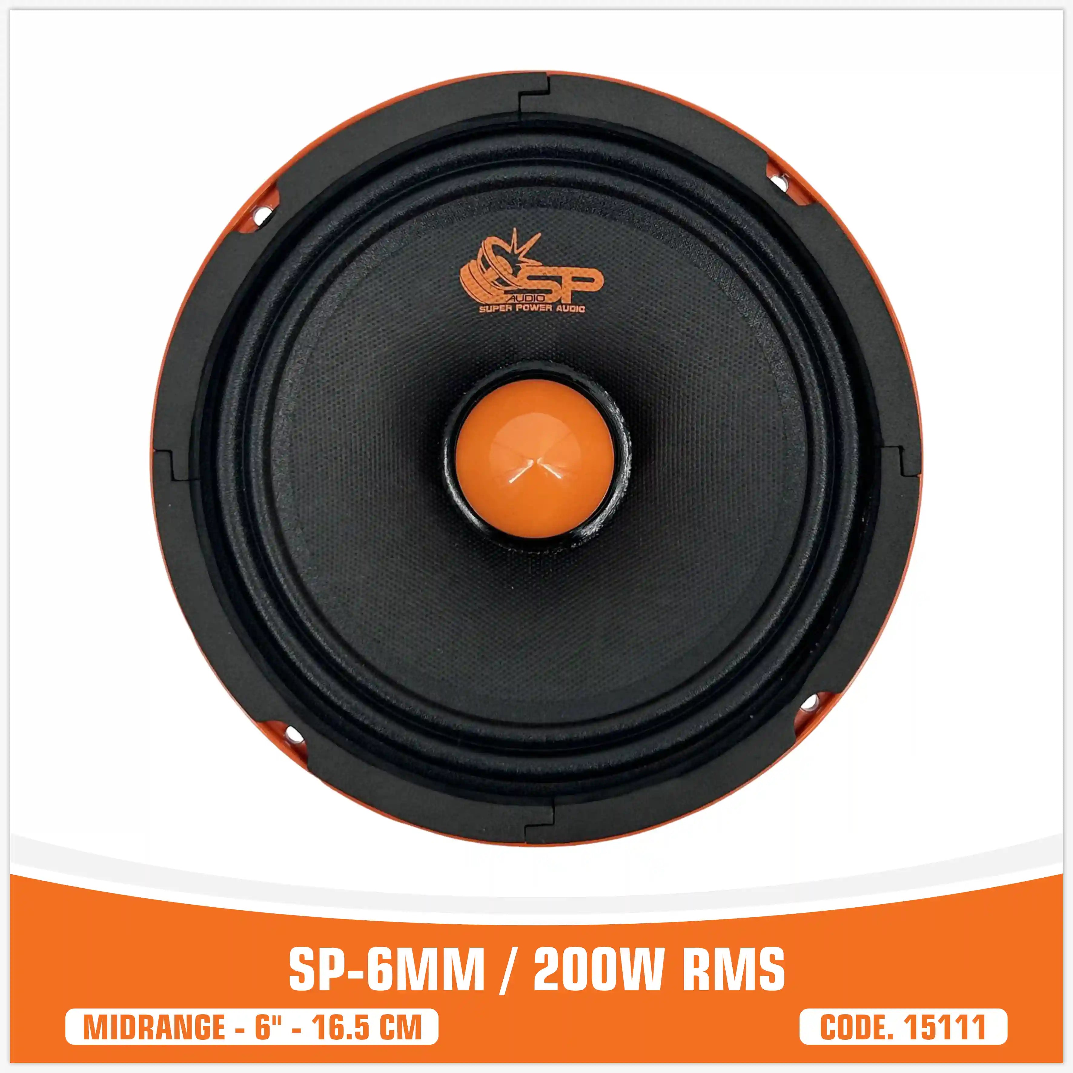  SP 6MM MEDIO RANGO EXTREMO 6,5"/16,5CM 200W RMS (PRECIO POR PAR)