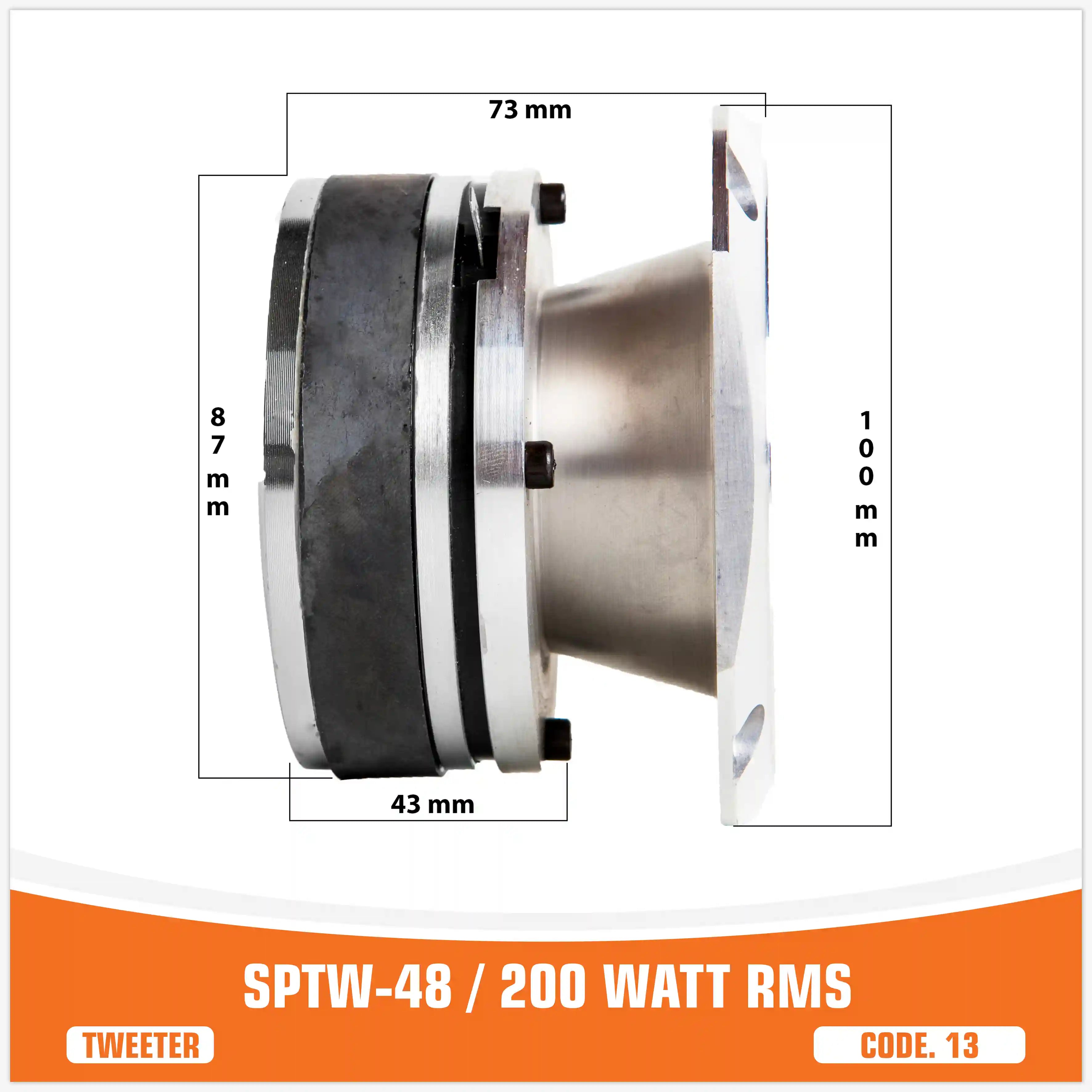 SP TW 48 BULLET TWEETER 200W RMS (UNIT PRICE)