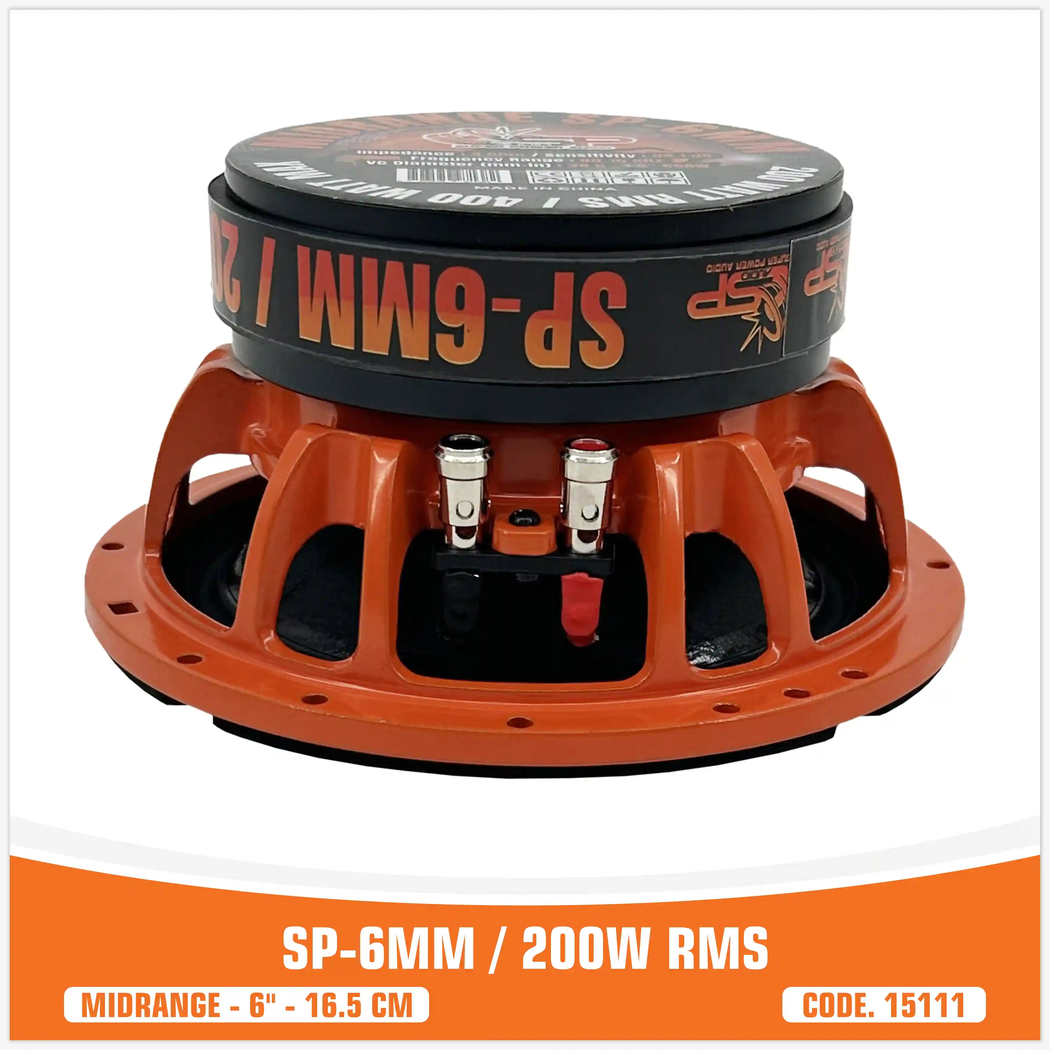  SP 6MM MEDIO RANGO EXTREMO 6,5"/16,5CM 200W RMS (PRECIO POR PAR)
