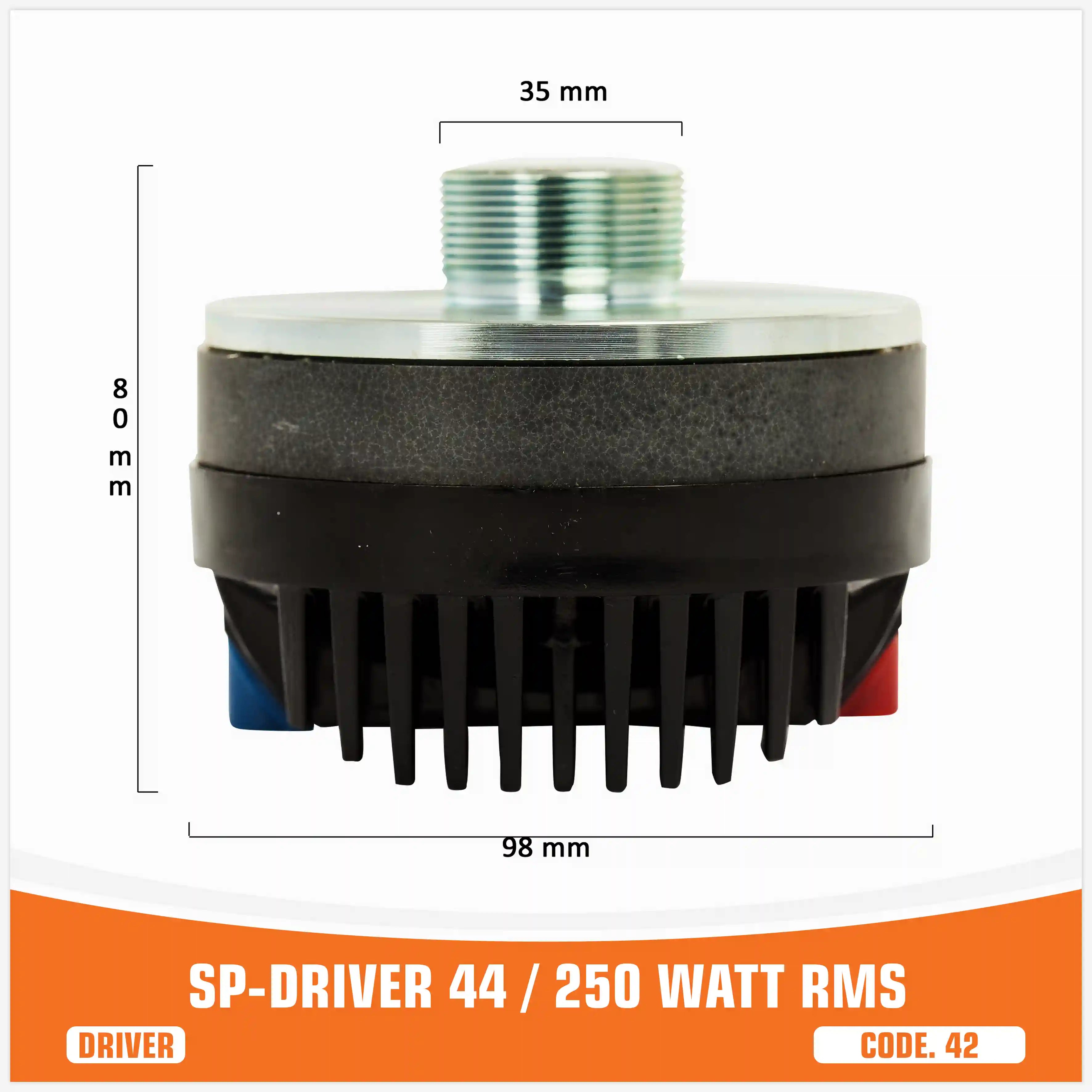 SP DRIVER 44 DRIVER WITHOUT HORN 250W RMS (UNIT PRICE)